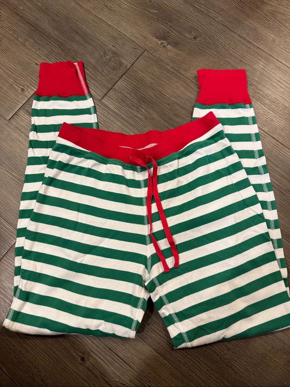 Hanna Andersson Striped Long John Joggers Pajamas. Unisex S. Like New!❤️💚 - Picture 3 of 3